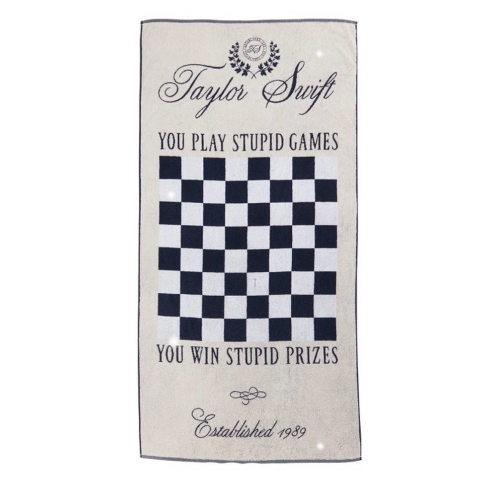 Taylor Swift Checkered Towel